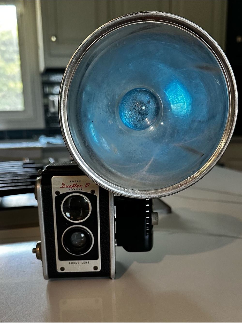 Kodak Duaflex II Black Vintage Twin-Lens Camera with Flash
